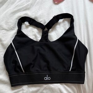 ALO Yoga Black and White Sports Bra